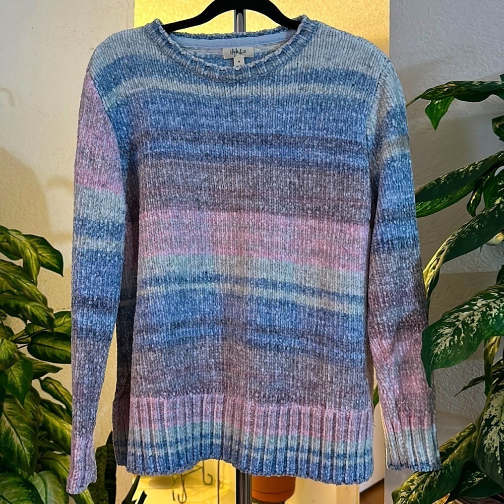 Style & co multicolor sweater size XL